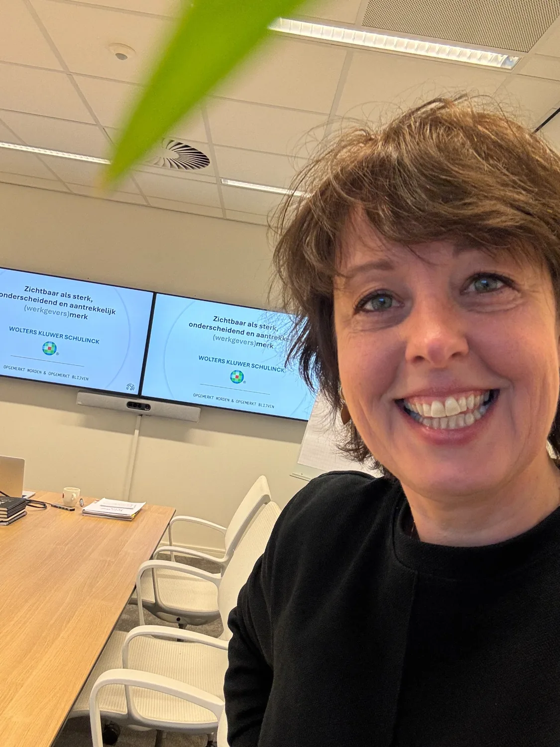 Herma Westenberg bij een training voor Wolters Kluwer Schulinck